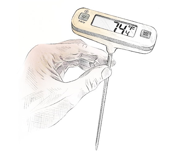ThermoWorks TX-3100-YL Thermometer,-58 to 572 deg F,-50 t